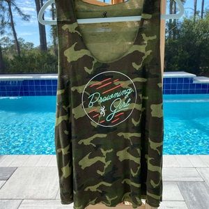 Browning Girl Camo Tank Top 2XL